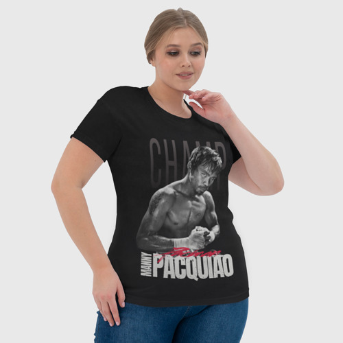 Женская футболка 3D с принтом Manny Pacquiao, фото #4