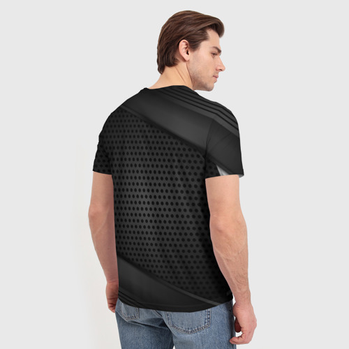 Мужская 3D футболка с принтом TOYOTA / ТОЕТА, вид сзади #2