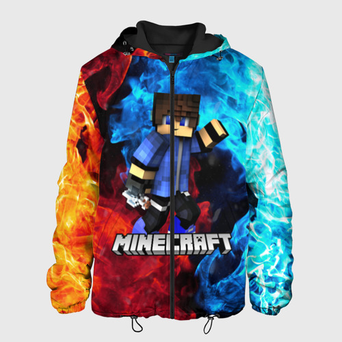 Мужская куртка 3D с принтом Minecraft / Майнкрафт, вид спереди #2