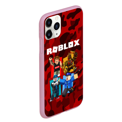 Чехол для iPhone 11 Pro Max матовый с принтом ROBLOX, вид сбоку #3