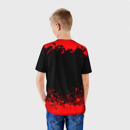 Детская футболка 3D с принтом Анархия anarchy, вид сзади #2