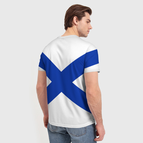 Мужская футболка 3D с принтом Тихоокеанский флот ВМФ России, вид сзади #2