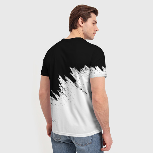 Мужская 3D футболка с принтом NISSAN | НИССАН, вид сзади #2