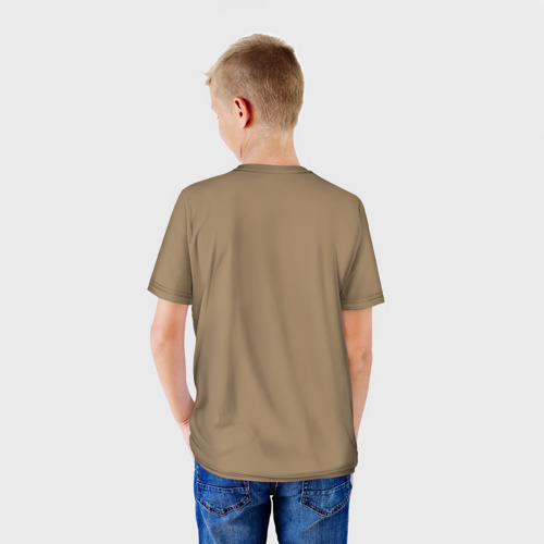 Детская футболка 3D с принтом Осаму на спине, вид сзади #2