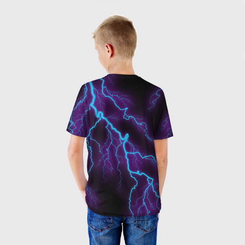 Детская 3D футболка с принтом SONIC, вид сзади #2