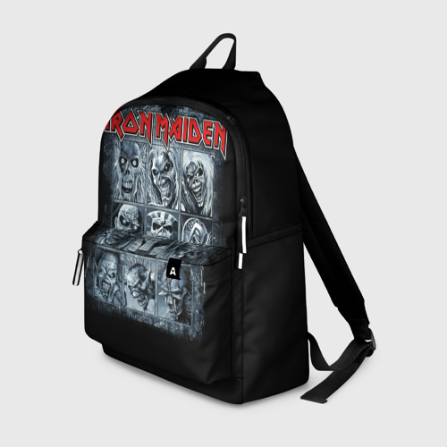 Рюкзак 3D с принтом Iron Maiden, вид спереди #2