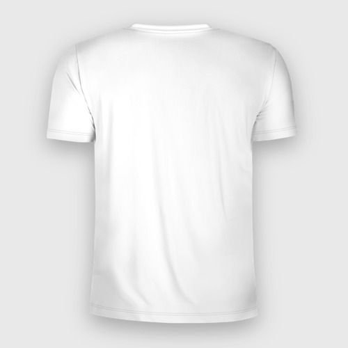 Мужская футболка 3D Slim с принтом Птичка в шоке, вид сзади #1