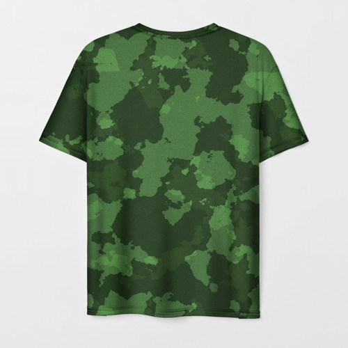 Мужская 3D футболка с принтом Пограничные Войска, вид сзади #1