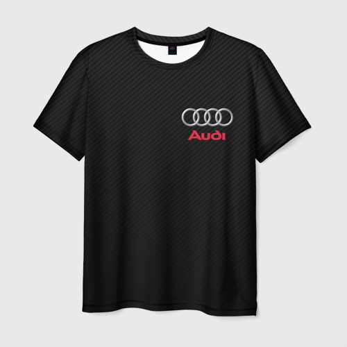 Мужская футболка 3D с принтом Audi Ауди, вид спереди #2