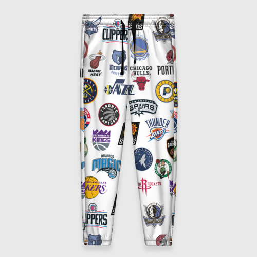 Женские брюки 3D с принтом NBA Pattern, вид спереди #2