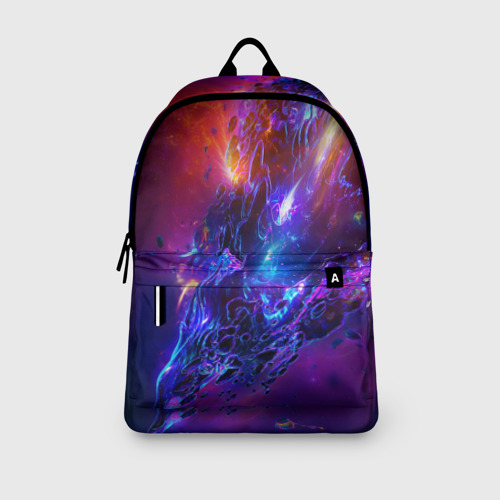 Рюкзак 3D с принтом Universe Neon, вид сбоку #3
