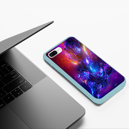 Чехол для iPhone 7Plus/8 Plus матовый с принтом Universe Neon, фото #5