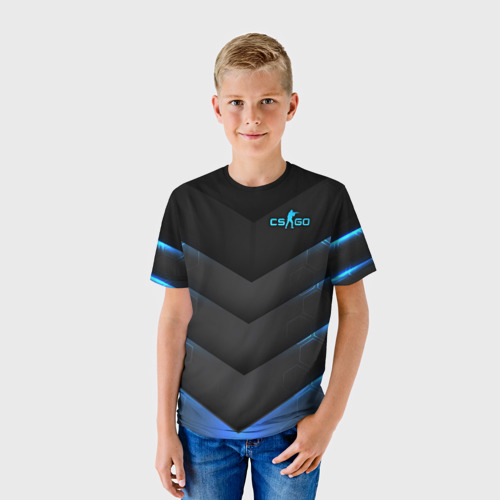Детская футболка 3D с принтом Counter-Strike, фото на моделе #1