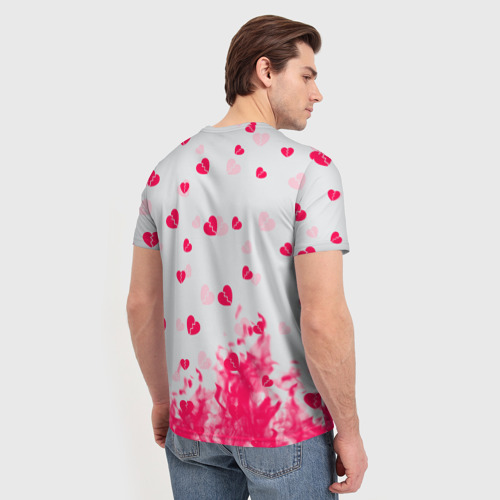 Мужская футболка 3D с принтом Егор Крид, вид сзади #2
