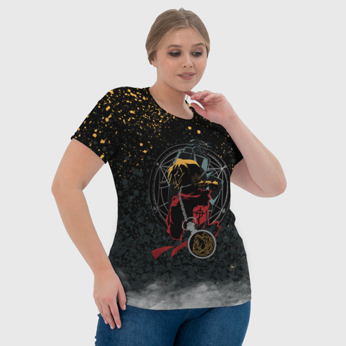 Женская футболка 3D с принтом Стальной алхимик The steel alchemist, фото #4
