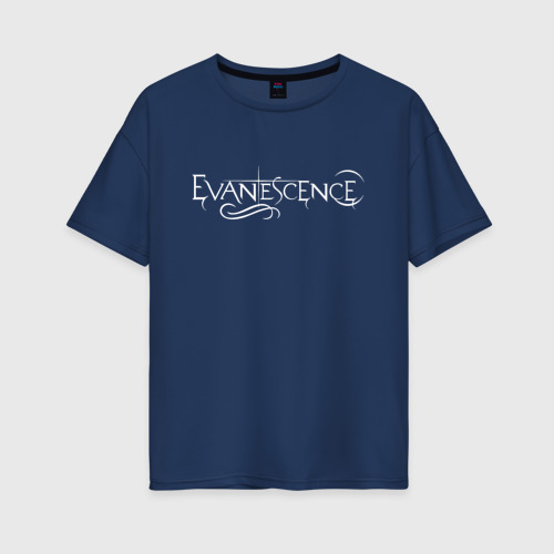 Женская футболка хлопок Oversize с принтом Evanescence, вид спереди #2