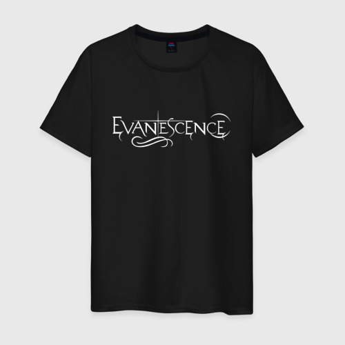 Мужская футболка хлопок с принтом Evanescence, вид спереди #2
