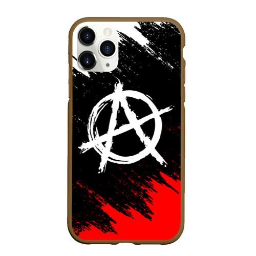 Чехол для iPhone 11 Pro Max матовый с принтом Анархия anarchy, вид спереди #2