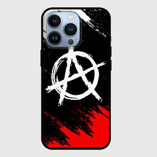 Чехол для iPhone 13 Pro с принтом Анархия anarchy, вид спереди #2