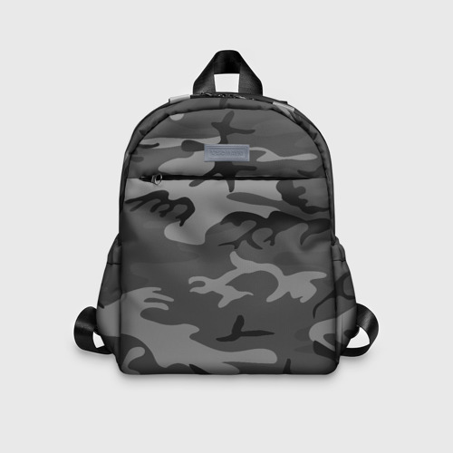 Детский рюкзак 3D с принтом Военный камуфляж, вид спереди #2