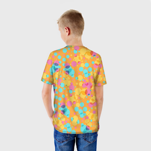 Детская футболка 3D с принтом Милый корги, вид сзади #2
