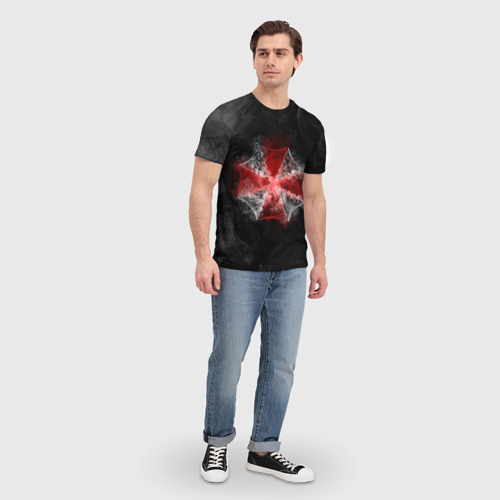 Мужская футболка 3D с принтом Resident evil 3, вид сбоку #3