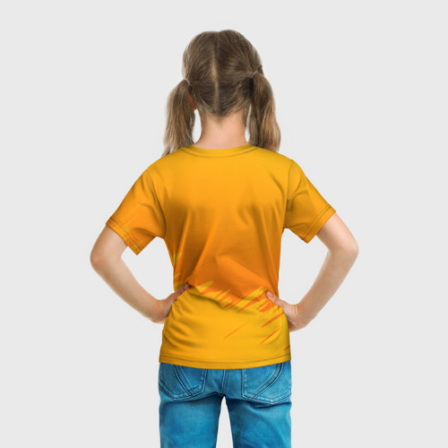 Детская футболка 3D с принтом Agent Peely Агент Пили, вид сзади #2