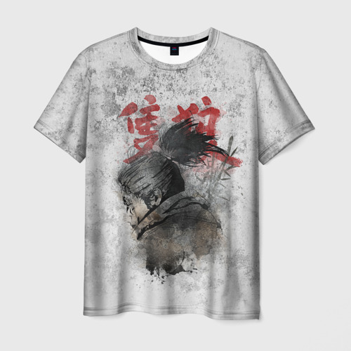 Мужская футболка 3D с принтом Sekiro Shadow Die twice, вид спереди #2
