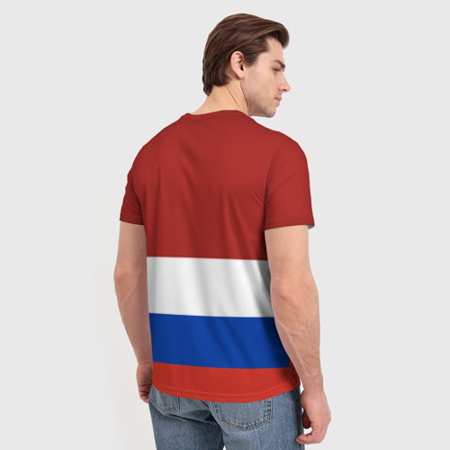 Мужская футболка 3D с принтом СССР - Россия, вид сзади #2
