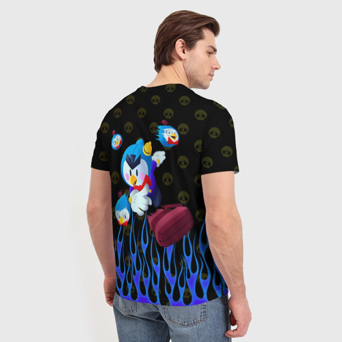 Мужская футболка 3D с принтом Brawl stars MRP, вид сзади #2