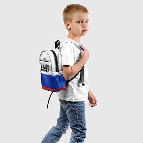 Детский рюкзак 3D с принтом Russia, вид сзади #1