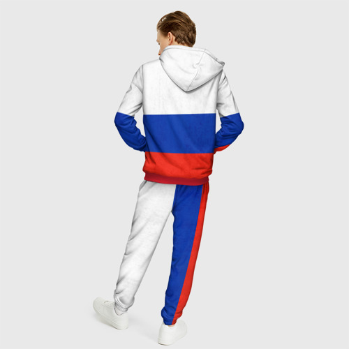 Мужской 3D костюм с принтом Russia, вид сзади #2