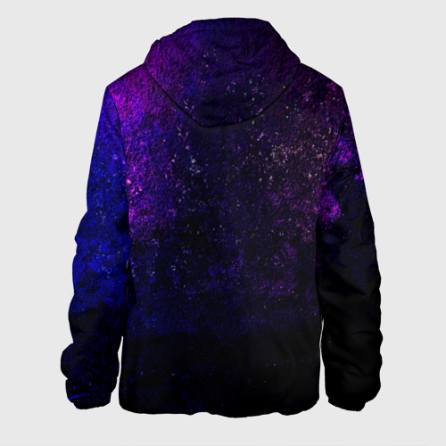 Мужская куртка 3D с принтом ATEEZ neon, вид сзади #1