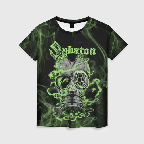 Женская футболка 3D с принтом Toxic Sabaton, вид спереди #2