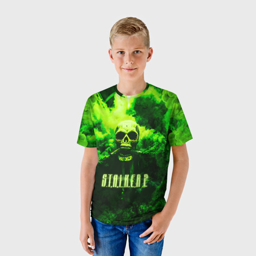 Детская футболка 3D с принтом Сталкер, фото на моделе #1