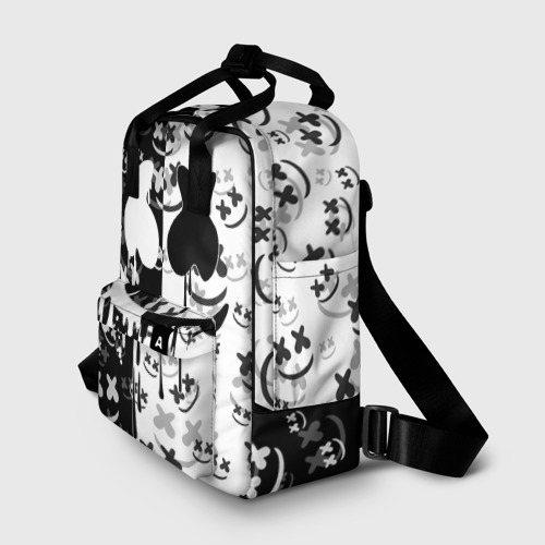 Женский рюкзак 3D с принтом Fortnite & Marshmello, фото на моделе #1