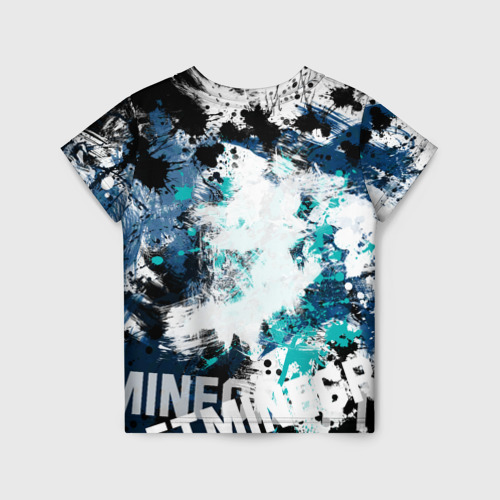 Детская 3D футболка с принтом Minecraft / Майнкрафт, вид сзади #1