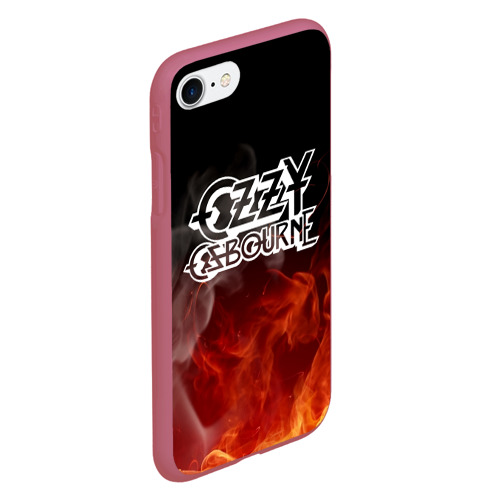 Чехол для iPhone 7/8 матовый с принтом Ozzy Osbourne, вид сбоку #3