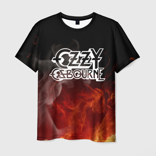Мужская 3D футболка с принтом Ozzy Osbourne | Оззи Осборн, вид спереди #2