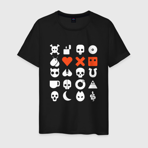 Мужская футболка хлопок с принтом LOVE DEATH ROBOTS | LDR (Z), вид спереди #2