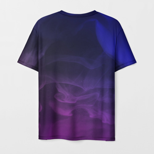 Мужская футболка 3D с принтом Niletto neo smoke, вид сзади #1