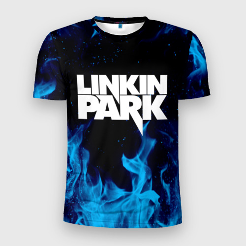 Мужская футболка 3D Slim с принтом LINKIN PARK | ЛИНКИН ПАРК (Z), вид спереди #2