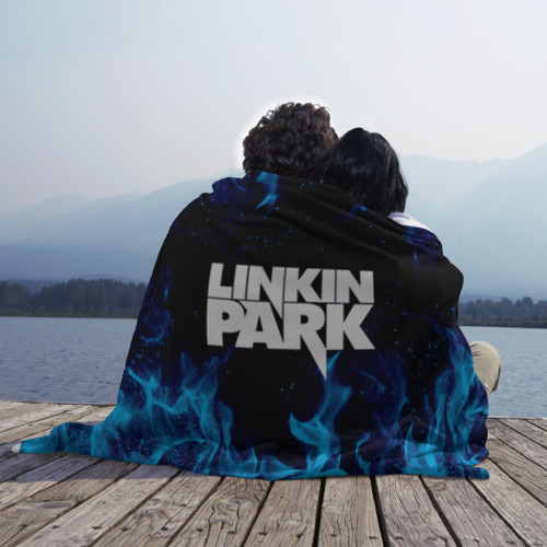 Плед 3D с принтом Linkin Park Линкин Парк, вид сбоку #3