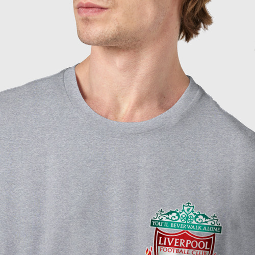 Мужская футболка хлопок с принтом LIVERPOOL, фото #4