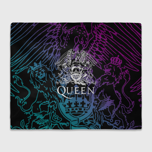 Плед 3D с принтом QUEEN | Freddie Mercury (Z), вид спереди #2