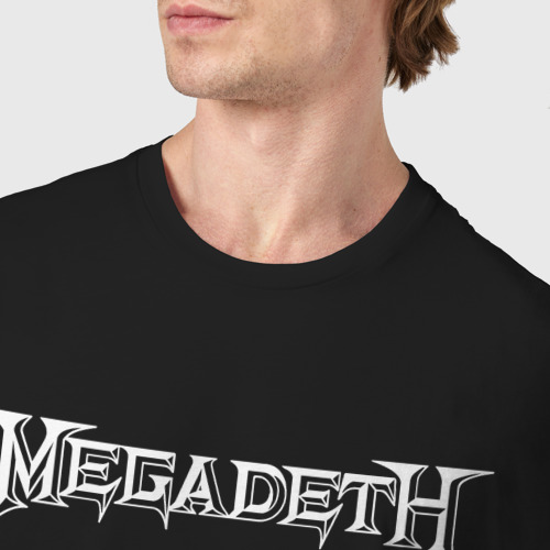 Мужская футболка хлопок с принтом Megadeth Мегадеф, фото #4