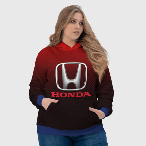 Женская толстовка 3D с принтом Honda big logo, фото #4