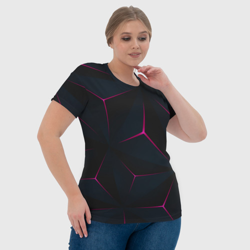 Женская футболка 3D с принтом Геометрия, фото #4
