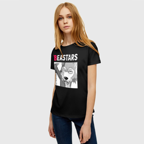 Женская футболка 3D с принтом Beastars, Legosi, фото на моделе #1