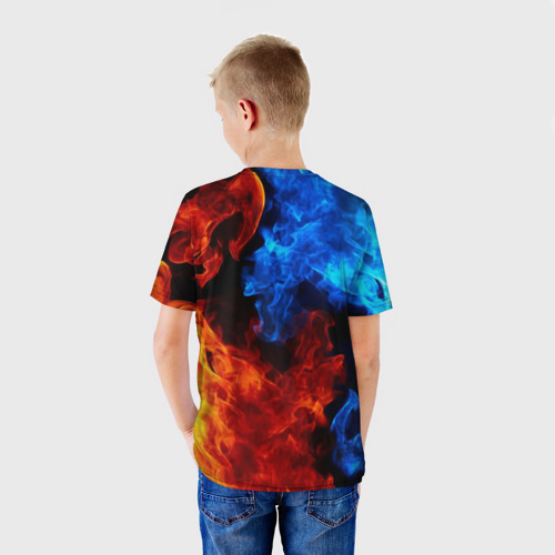 Детская футболка 3D с принтом SONIC, вид сзади #2